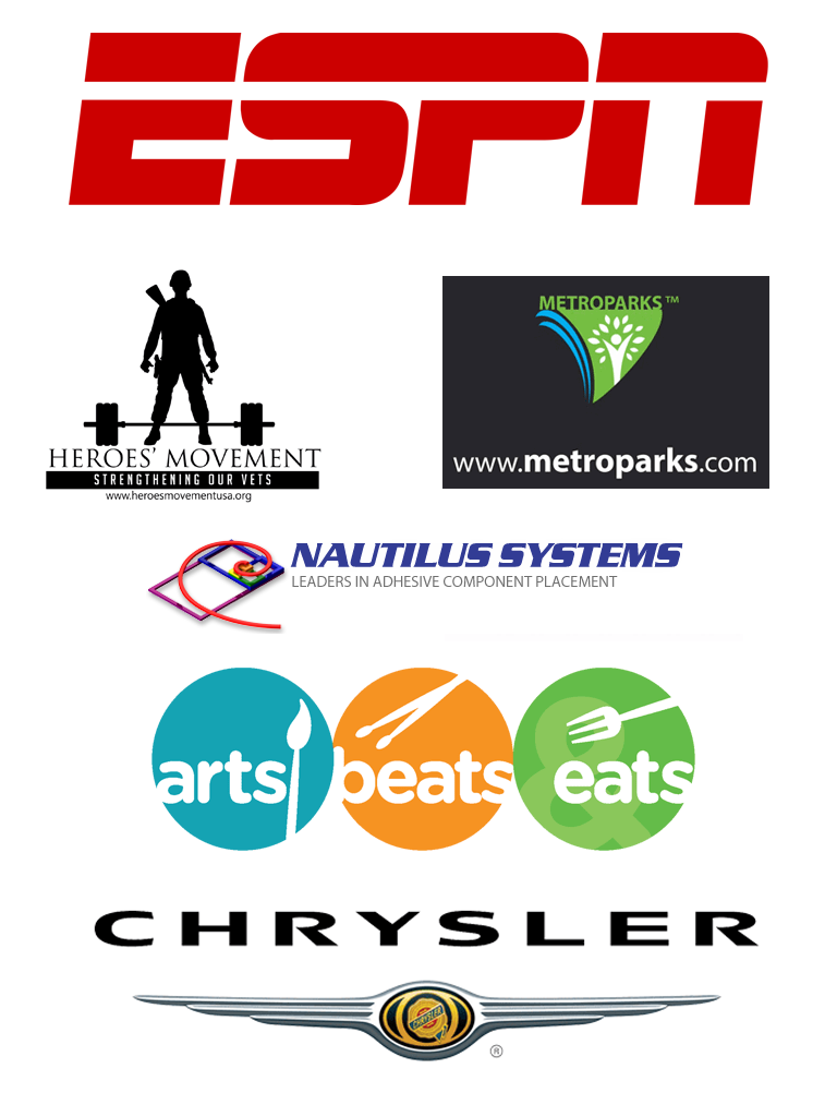 A.L.P Clients include Chrysler, W.J.R, Metroparks.com, The Heroes Movement, Gilda's Club, Arts Beats and Eats and Nautilus Systems.
